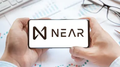 NEAR logo on phone