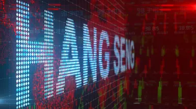 Hang Seng digital graphic  Hang Seng digital graphic