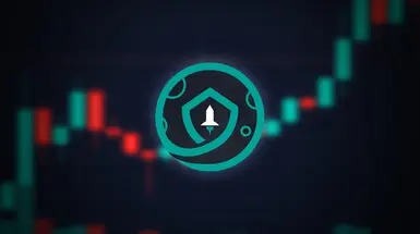 SafeMoon logo on a chart background
