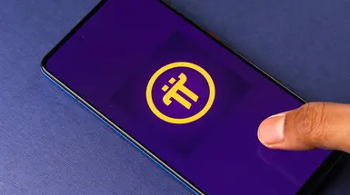 PI logo shown on smartphone
