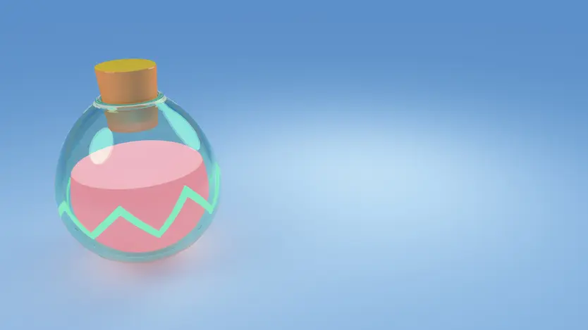 The Smooth Love Potion logo with a blue background