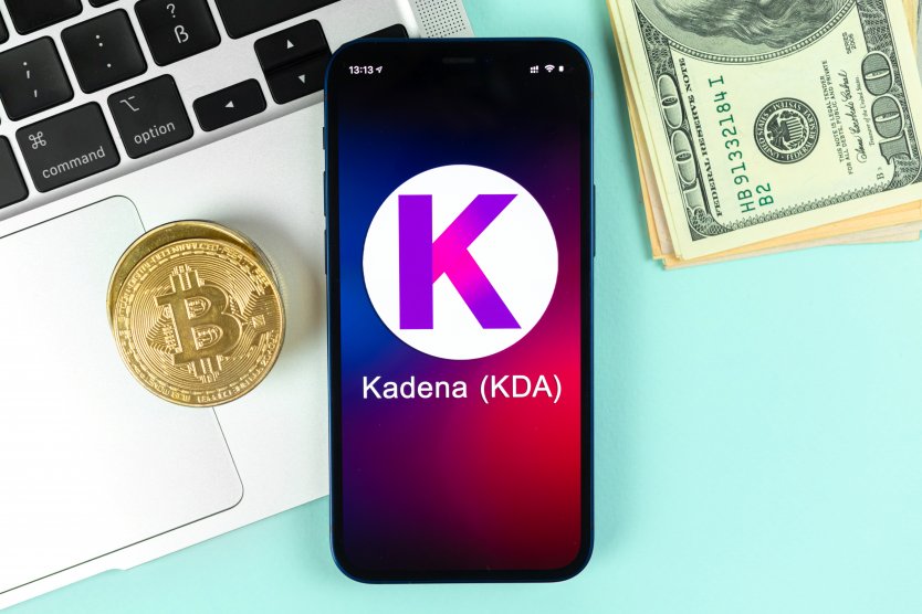 The Kadena logo on a phone